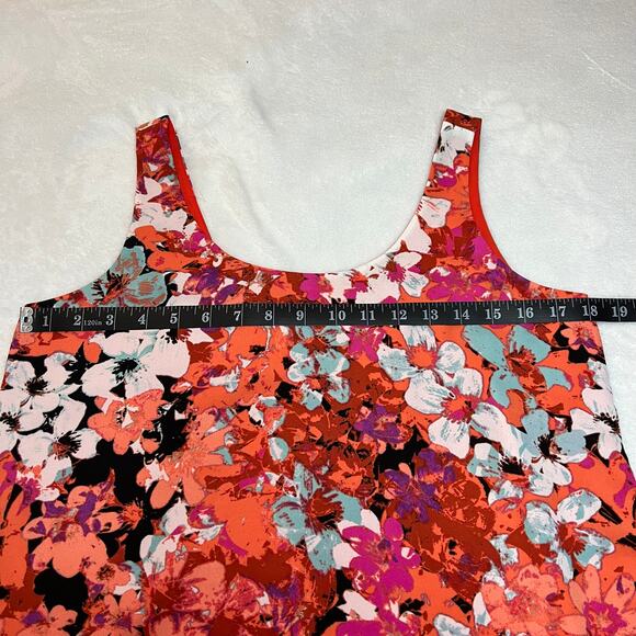 Romeo & Juliet Sleeveless Scoop Neck Flowy Floral Blouse Size S Bloomcore Summer - Picture 11 of 12